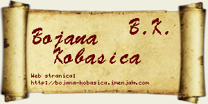 Bojana Kobasica vizit kartica